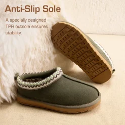 [FuzzyEasy Kid's Slip-on] Winter Suede Slippers