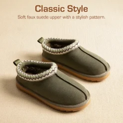 [FuzzyEasy Kid's Slip-on] Winter Suede Slippers