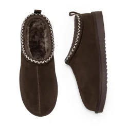 [FuzzyEasy Men's Slip-on] Suede Fur Slippers