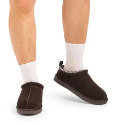 [FuzzyEasy Men's Slip-on] Suede Fur Slippers