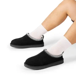 [FuzzyEasy Men's Slip-on] Suede Fur Slippers