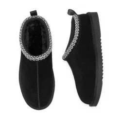 [FuzzyEasy Men's Slip-on] Suede Fur Slippers
