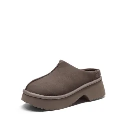 [FuzzyEASY Rhea] Women's Geta-Inspired Slip-On Mules
