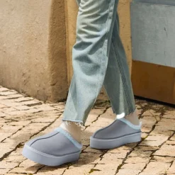 [FuzzyEasy Women's Platform Slip-on] Plush Fur-Lined Winter Platform Slippers