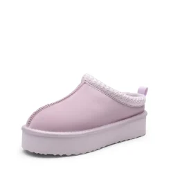 [FuzzyEasy Women's Platform Slip-on] Plush Fur-Lined Winter Platform Slippers