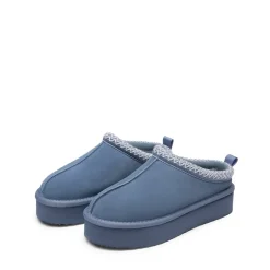[FuzzyEasy Women's Platform Slip-on] Plush Fur-Lined Winter Platform Slippers