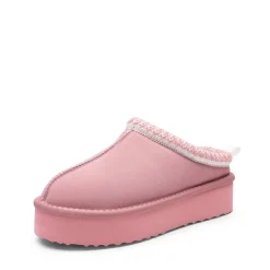 [FuzzyEasy Women's Platform Slip-on] Plush Fur-Lined Winter Platform Slippers