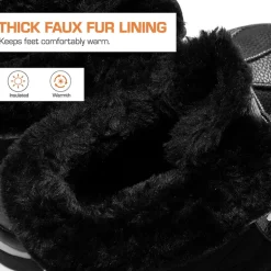 [FuzzyGo Bold] Foldable Lace-Up Winter Snow Boots