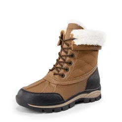 [FuzzyGo Bold] Foldable Lace-Up Winter Snow Boots