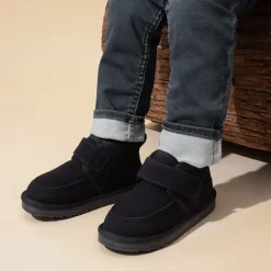 [FuzzyGo Kid's Cozy Tap] Hook-And-Loop Snow Boots
