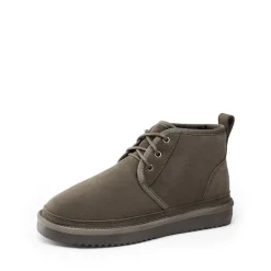 [FuzzyGo Women's Cozy] Suede Lace-Up Fur Snow Boots