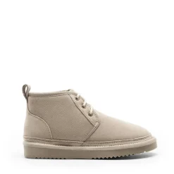 [FuzzyGo Women's Cozy] Suede Lace-Up Fur Snow Boots
