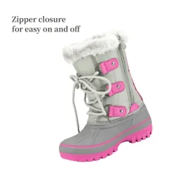 Girls and Boys Fur Lined Winter Snow Boots