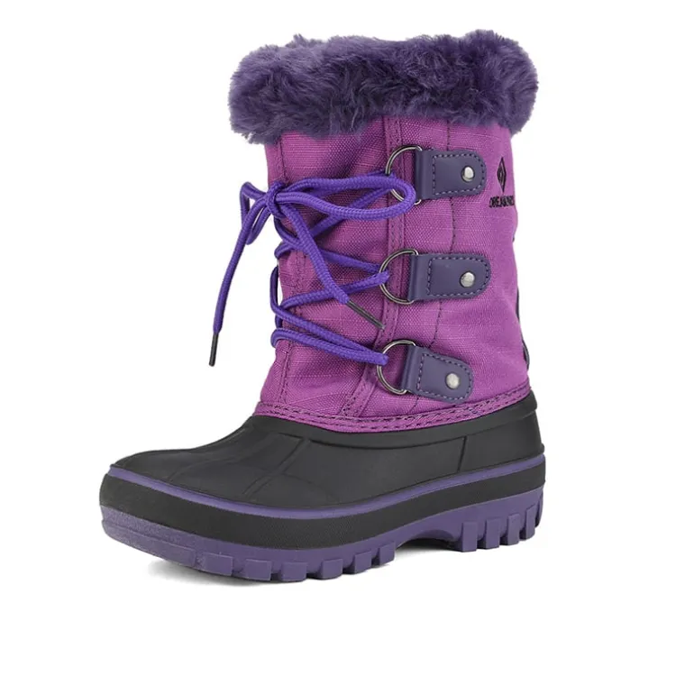 Girls and Boys Fur Lined Winter Snow Boots