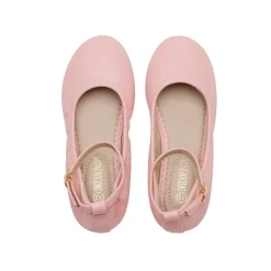 Girls Ankle-Strap Ballerina Flat Shoes