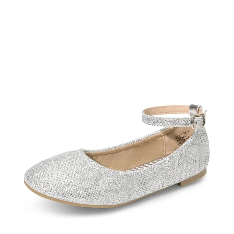Girls Ankle-Strap Ballerina Flat Shoes
