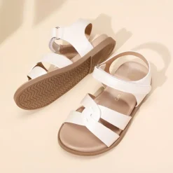 Girls Ankle Strap Strappy Flat Sandals