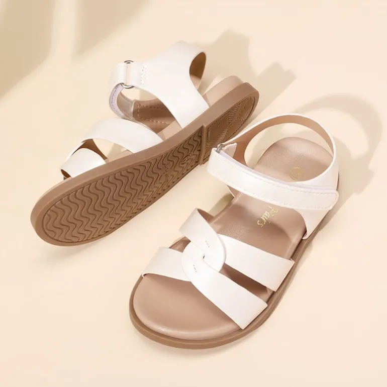 Girls Ankle Strap Strappy Flat Sandals