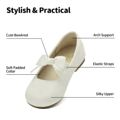 Girls Bow Ballerina Flats