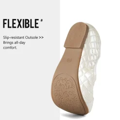 Girls Bow Slip-Resistant Ballerina Flats