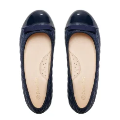 Girls Bow Slip-Resistant Ballerina Flats