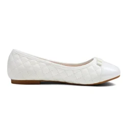 Girls Bow Slip-Resistant Ballerina Flats