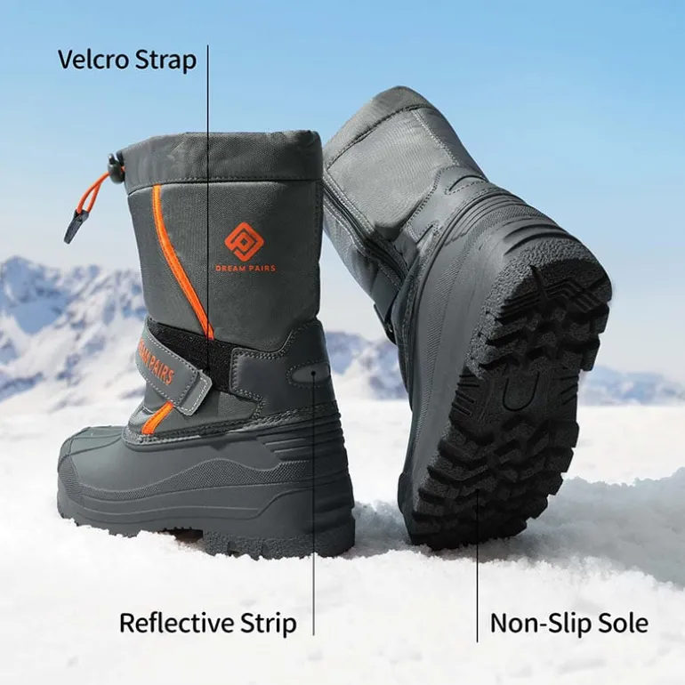 Girls & Boys Waterproof Snow Boots