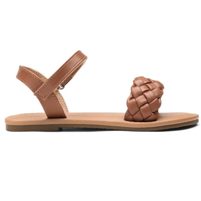 Girls Braided Flat Sandals