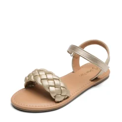Girls Braided Flat Sandals