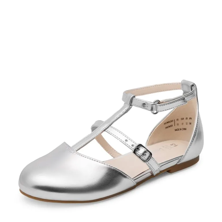 Girls’ Buckle Strap Vegan Leather Dress Shoes
