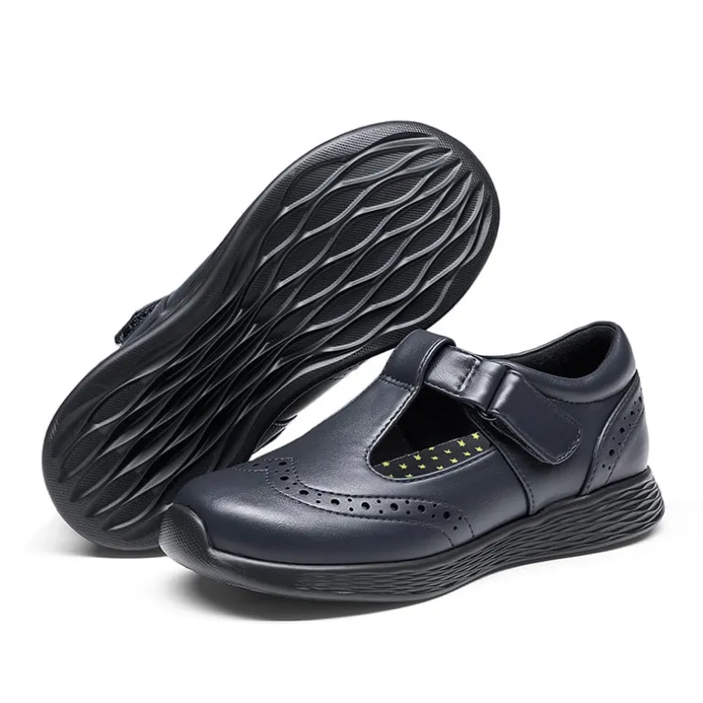 Girls’ Comfortable Hook-and-Loop Mary Jane Shoes