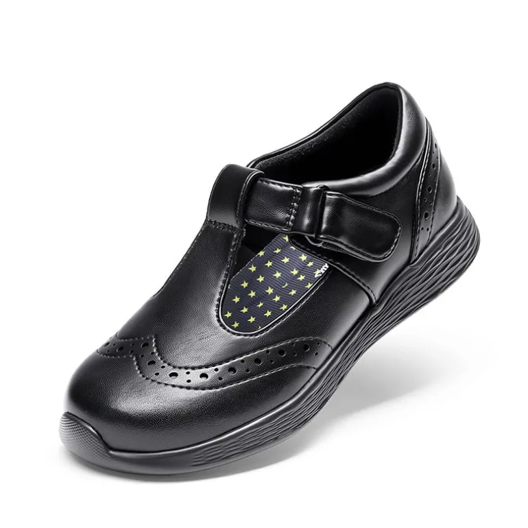 Girls’ Comfortable Hook-and-Loop Mary Jane Shoes