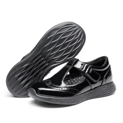 Girls’ Comfortable Hook-and-Loop Mary Jane Shoes