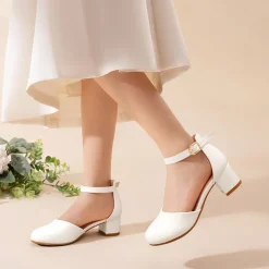 Girls’ Comfy Dress Shoes with Non-Slip Sole