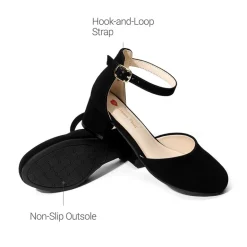 Girls’ Comfy Dress Shoes with Non-Slip Sole