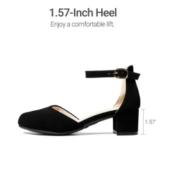 Girls’ Comfy Dress Shoes with Non-Slip Sole