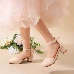 Girls’ Comfy Dress Shoes with Non-Slip Sole