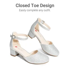 Girls’ Comfy Dress Shoes with Non-Slip Sole