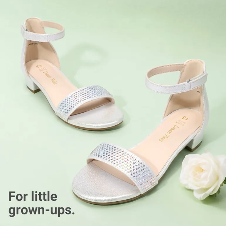 Girls’ Comfy Party Heels with Buckle Closure