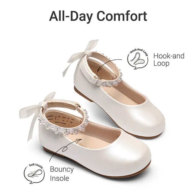 Girls’ Comfy Soft Flats with Arch Support