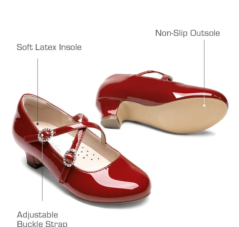 Girls’ Dressy Non-Slip Mary Jane Shoes