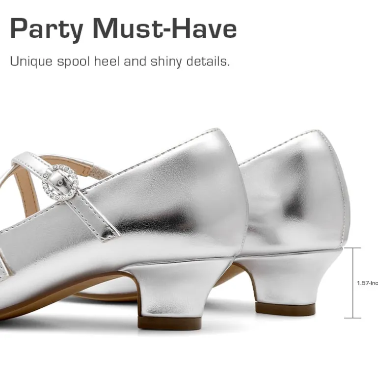 Girls’ Dressy Non-Slip Mary Jane Shoes