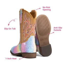 Girls’ Glitter Cowboy Boots