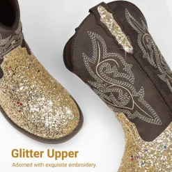 Girls’ Glitter Cowboy Boots