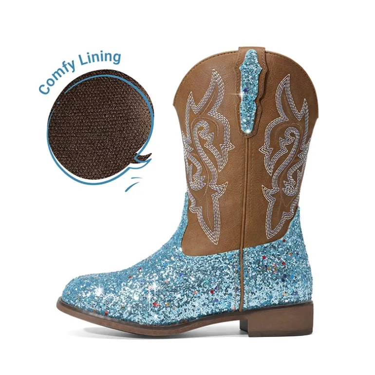 Girls’ Glitter Cowboy Boots