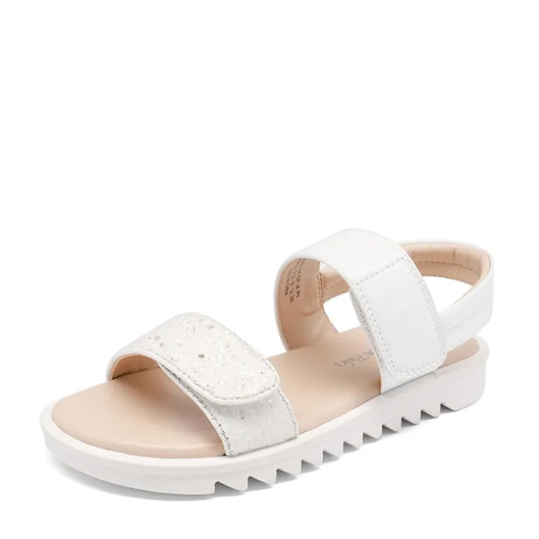 Girls Glittering Strap Flat Sandals