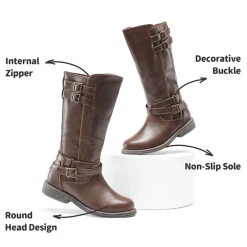 Girls Knee High Riding Boots