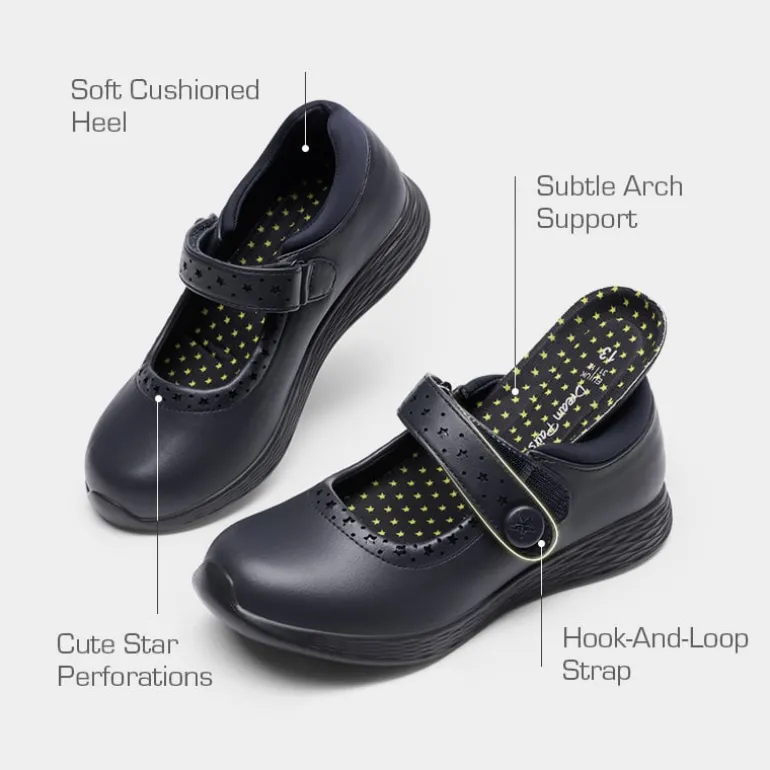Girls’ Lightweight Star Cutout Mary Jane Shoes