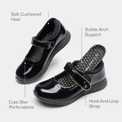 Girls’ Lightweight Star Cutout Mary Jane Shoes