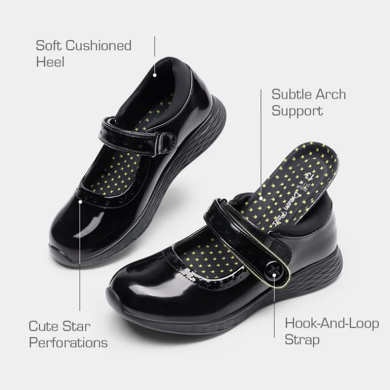Girls’ Lightweight Star Cutout Mary Jane Shoes